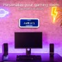 Cartel luminoso PlayStation - Producto oficial, decoración personalizable para sala de juegos, incluye stickers, luz LED