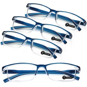 TERAISE Gafas de lectura anti luz azul, ligeras y cómodas gafas de lectura para hombres y mujeres, Lectores luz azul para