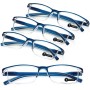 TERAISE Gafas de lectura anti luz azul, ligeras y cómodas gafas de lectura para hombres y mujeres, Lectores luz azul para