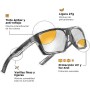 Horus X ® • Gafas Gaming • Gafas Luz Azul Gafas Para Ordenador Pantalla | Anti Fatiga & Fatiga Visual | ONE Amber