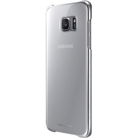 Samsung Clear Cover - Funda para Samsung Galaxy S7 Edge, color plata