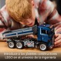 LEGO Technic Volquete Basculante, Vehículo de Obra y Construcción de Juguete, Camión Azul para Construir con Dirección y Caja