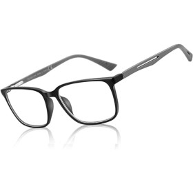 ZENOTTIC Gafas Filtro Luz Azul,Gafas Presbicia Hombre - Montura Cuadrada Antirreflejos para Deporte y Computadora,Gafas de