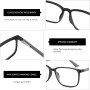 ZENOTTIC Gafas Filtro Luz Azul,Gafas Presbicia Hombre - Montura Cuadrada Antirreflejos para Deporte y Computadora,Gafas de