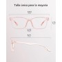 ANRRI Gafas de bloqueo de luz azul, filtro de luz azul, gafas para videojuegos, protección UV para PC, teléfono móvil y