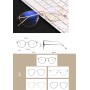 DAUCO Anti Luz Azul Gafas con Filtro - Anti Luz Azul para Ordenador Redondas Metal Ordenador Gaming Lentes Antireflejos
