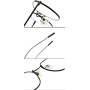 DAUCO Anti Luz Azul Gafas con Filtro - Anti Luz Azul para Ordenador Redondas Metal Ordenador Gaming Lentes Antireflejos