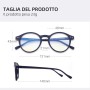 ZENOTTIC Gafas de Lectura de Bloqueo de Luz Azul Lentes Antirreflejos Gafas Retro de Ligero Marco Redondo para Hombres y Mujeres