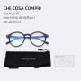 ZENOTTIC Gafas de Lectura de Bloqueo de Luz Azul Lentes Antirreflejos Gafas Retro de Ligero Marco Redondo para Hombres y Mujeres