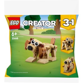 LEGO Creator 30666 - Juego de 75 piezas de animales de regalo, perro, oso, ardilla, 3 en 1