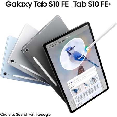 Samsung Galaxy Tab S10 FE 256GB, Tablet Android + S Pen, Galaxy AI, 8GB RAM, Pantalla de 10,9", Batería de Larga Duración, Gris,