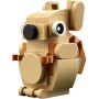 LEGO Creator 30666 - Juego de 75 piezas de animales de regalo, perro, oso, ardilla, 3 en 1