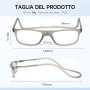 NEW VISION Gafas Presbicia Hombre, Gafas de Presbicia Cierre Imán, Longitud Ajustable, Gafas De Lectura para Hombre y Mujer,