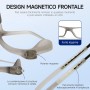 NEW VISION Gafas Presbicia Hombre, Gafas de Presbicia Cierre Imán, Longitud Ajustable, Gafas De Lectura para Hombre y Mujer,