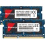 Kuesuny 16GB Kit (2x8GB) PC3L-12800s Sodimm DDR3 / DDR3L 1600MHz Sodimm CL11 PC3-12800 1.35V/1.5V 204Pin Non-ECC Unbuffered