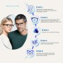 OPULIZE Ace Gafas De Lectura Negro Ligero Cómodo Lectores Valor Pack 2 Hombres Mujeres RR32-1 +2,00