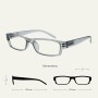 OPULIZE Ace Gafas De Lectura Negro Ligero Cómodo Lectores Valor Pack 2 Hombres Mujeres RR32-1 +2,00