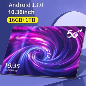 Tableta Android 2025 de 10,36 pulgadas, 16GB de RAM, 1TB de ROM, 16MP,