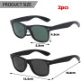 BDSHUNBF 2 Pares Gafas de Sol Polarizadas Hombre Mujer, Gafas de Sol Hombre Polarizadas Alta Protección Gafas de Sol Conducción,