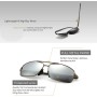 SUNGAIT Retro Rectangulares Gafas de sol Hombre Polarizadas Clásico metal Marc