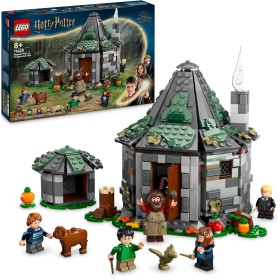 LEGO Harry Potter Cabaña de Hagrid: Una Visita Inesperada Maqueta de Casa de Construcción y 7 Personajes de Juguete, Juego de
