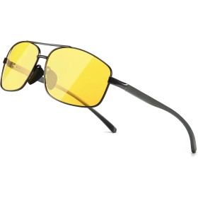 SUNGAIT Retro Rectangulares Gafas de sol Hombre Polarizadas Clásico metal Marc