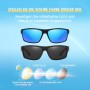 OJIRRU Gafas de sol hombre Gafas de sol Deportivas polarizadas para hombre mujer Protección UV400 Golf Ciclismo Pesca Running
