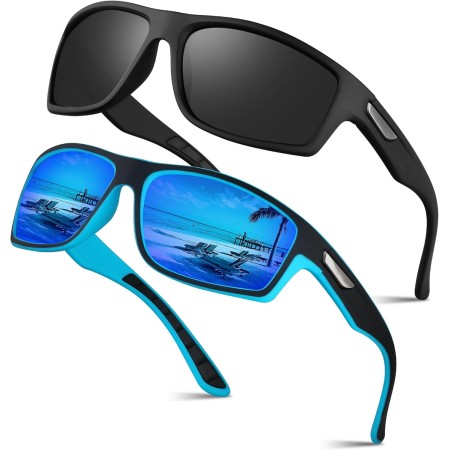 OJIRRU Gafas de sol hombre Gafas de sol Deportivas polarizadas para hombre mujer Protección UV400 Golf Ciclismo Pesca Running