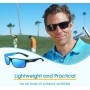 OJIRRU Gafas de sol hombre Gafas de sol Deportivas polarizadas para hombre mujer Protección UV400 Golf Ciclismo Pesca Running