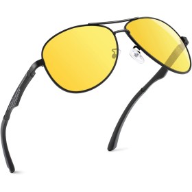 GQUEEN Gafas de Sol Hombre Mujer Polarizadas Piloto Protección UV Retro Al-Mg Metal UV400