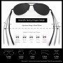 GQUEEN Gafas de Sol Hombre Mujer Polarizadas Piloto Protección UV Retro Al-Mg Metal UV400