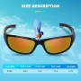 Duduma Gafas de Sol para Hombre Polarizadas Gafas de Sol Deportivas TR8116