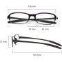 NRDIK PROFLEX Gafas de lectura flexibles (paquete de 3), antichoques, antiarañazos, antideslizantes, unisex (mujeres y hombres),