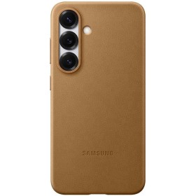 Samsung Funda de Cuero Vegano Marrón para Galaxy S25
