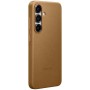 Samsung Funda de Cuero Vegano Marrón para Galaxy S25