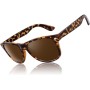 LINVO Gafas de Sol Hombre Mujer Polarizadas Gafas de Conducir con Protección UV Estilo Retro 80's Marca de Diseño Gafas de Sol
