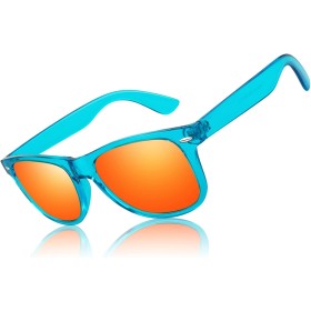 LINVO Gafas de Sol Hombre Mujer Polarizadas Gafas de Conducir con Protección UV Estilo Retro 80's Marca de Diseño Gafas de Sol