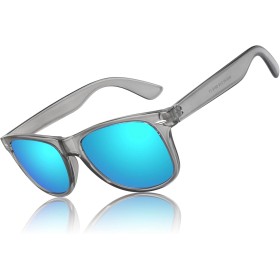 LINVO Gafas de Sol Hombre Mujer Polarizadas Gafas de Conducir con Protección UV Estilo Retro 80's Marca de Diseño Gafas de Sol