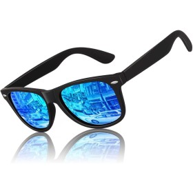 LINVO Gafas de Sol Hombre Mujer Polarizadas Gafas de Conducir con Protección UV Estilo Retro 80's Marca de Diseño Gafas de Sol