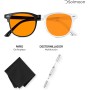 Solmoon Gafas Filtro Luz Azul Unisex, Antifatiga y Anti-Azules para Gaming y Lectura, Lentes Antireflejo, Reducen Fatiga Visual