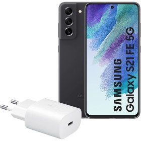 Samsung Galaxy S21 FE 5G (128 GB) Color Grafito + Cargador – Teléfono Móvil Android, Smartphone Libre (Versión Española)