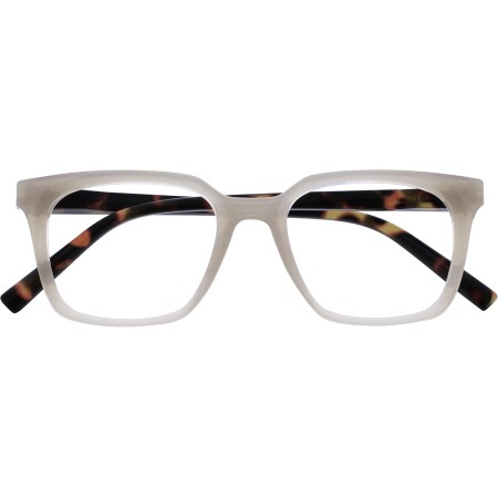 OPULIZE KOI Gafas de Lectura - Elegante Marco Rectangular Ancho - Visión Óptima - Hombre Mujer - Bisagras de Muelle - R50