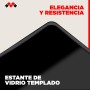Meliconi Rotobase Elite M, Soporte Giratorio para Monitor y TV, Base Giratoria 360°, Carga 70 Kg, Cristal Templado, Negro