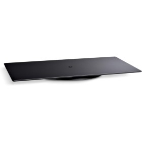 Meliconi Rotobase Elite M, Soporte Giratorio para Monitor y TV, Base Giratoria 360°, Carga 70 Kg, Cristal Templado, Negro