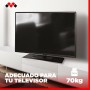 Meliconi Rotobase Elite M, Soporte Giratorio para Monitor y TV, Base Giratoria 360°, Carga 70 Kg, Cristal Templado, Negro