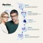 OPULIZE KOI Gafas de Lectura - Elegante Marco Rectangular Ancho - Visión Óptima - Hombre Mujer - Bisagras de Muelle - R50