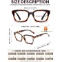 Hubeye 2 Pares Gafas anti luz azul cuadrados de montura grande para mujer y hombre con bisagra de resorte Gafas de computadora