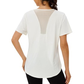 Terecey Camisetas Deporte Manga Corta Mujer Camiseta Tecnica para Mujer Suelta Camiseta Fitness Mujer y Cuello Redondo Camiseta