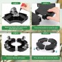 Plataforma con Ruedas, Ajustable Ø 35-48cm, Capacidad de Carga 150 kg, Soporte para Macetas con Ruedas 360 ° Giratorio, Soporte