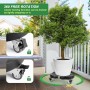 Plataforma con Ruedas, Ajustable Ø 35-48cm, Capacidad de Carga 150 kg, Soporte para Macetas con Ruedas 360 ° Giratorio, Soporte